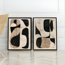 Modern Neutral Abstract Wall Art Poster
