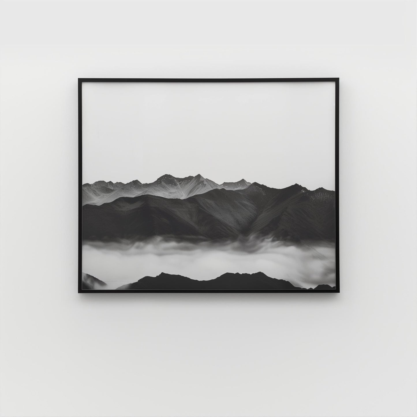 Minimalist Mountain Landscape Wall Art Print