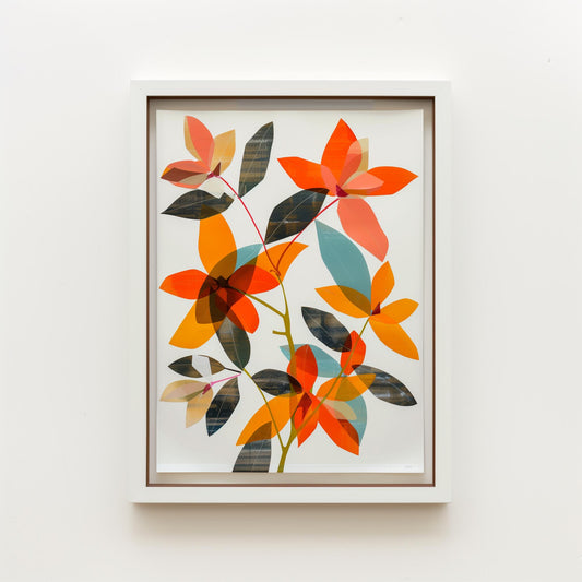 Modern Colorful Floral Wall Art Print